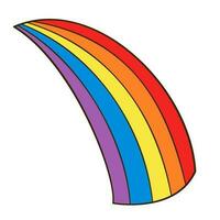 färgglada regnbåge ikon vektor