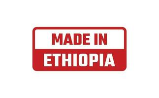 gemacht im Äthiopien Gummi Briefmarke vektor