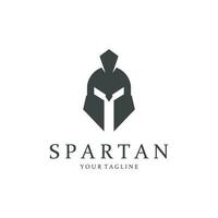 spartanisch Helm kreativ Logo Symbol vektor