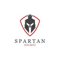 spartanisch Helm kreativ Logo Symbol vektor