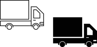 LKW Symbol Blatt, einfach modisch eben Stil Linie und solide isoliert Vektor Illustration auf Weiß Hintergrund. zum Apps, Logo, Webseiten, Symbol , ui, ux, Grafik und Netz Design. eps 10.