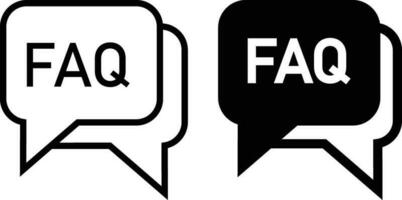 FAQ Symbol Blatt, einfach modisch eben Stil Linie und solide isoliert Vektor Illustration auf Weiß Hintergrund. zum Apps, Logo, Webseiten, Symbol , ui, ux, Grafik und Netz Design. eps 10.