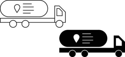 LKW Symbol Blatt, einfach modisch eben Stil Linie und solide isoliert Vektor Illustration auf Weiß Hintergrund. zum Apps, Logo, Webseiten, Symbol , ui, ux, Grafik und Netz Design. eps 10.