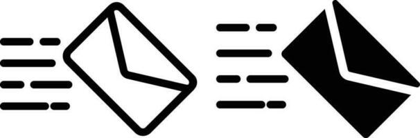 Email Symbol Blatt, einfach modisch eben Stil Linie und solide isoliert Vektor Illustration auf Weiß Hintergrund. zum Apps, Logo, Webseiten, Symbol , ui, ux, Grafik und Netz Design. eps 10.