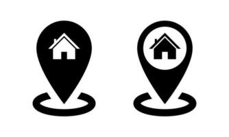 hus stift plats ikon vektor, Hem placera symbol begrepp vektor