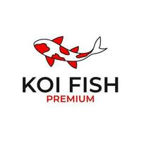 Koi Fisch Logo Design Vektor Konzept Illustration Idee