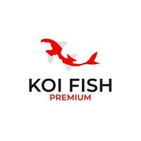 Koi Fisch Logo Design Vektor Konzept Illustration Idee