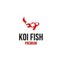 Koi Fisch Logo Design Vektor Konzept Illustration Idee