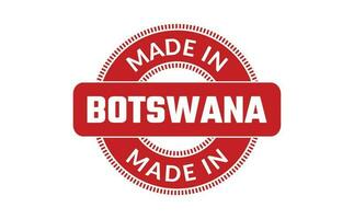 gemacht im Botswana Gummi Briefmarke vektor