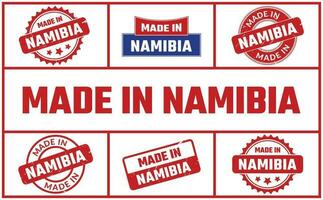 gemacht im Namibia Gummi Briefmarke einstellen vektor