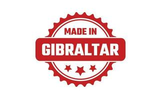 gemacht im Gibraltar Gummi Briefmarke vektor