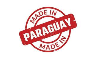 gemacht im Paraguay Gummi Briefmarke vektor