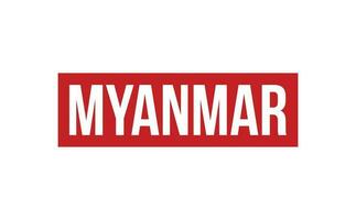 Myanmar Gummi Briefmarke Siegel Vektor