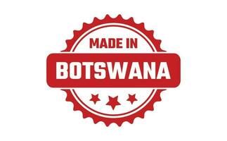 gemacht im Botswana Gummi Briefmarke vektor