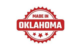 gemacht im Oklahoma Gummi Briefmarke vektor