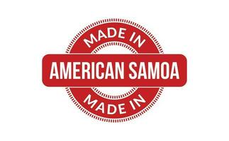 gemacht im amerikanisch Samoa Gummi Briefmarke vektor