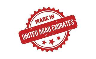 tillverkad i förenad arab emirates sudd stämpel vektor