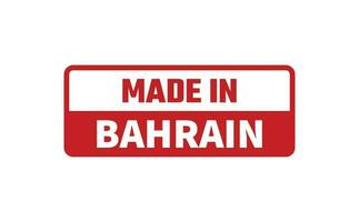 gemacht im Bahrain Gummi Briefmarke vektor