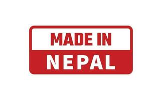 gemacht im Nepal Gummi Briefmarke vektor