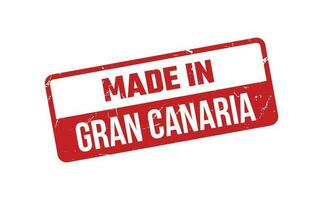 gemacht im gran Canaria Gummi Briefmarke vektor