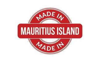 gemacht im Mauritius Insel Gummi Briefmarke vektor