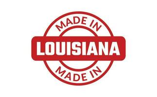 gemacht im Louisiana Gummi Briefmarke vektor