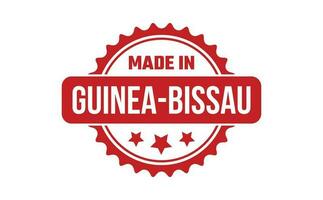 gemacht im Guinea bissau Gummi Briefmarke vektor