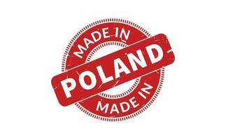 gemacht im Polen Gummi Briefmarke vektor