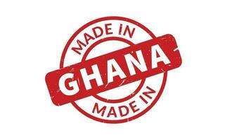 gemacht im Ghana Gummi Briefmarke vektor
