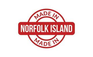 gemacht im Norfolk Insel Gummi Briefmarke vektor