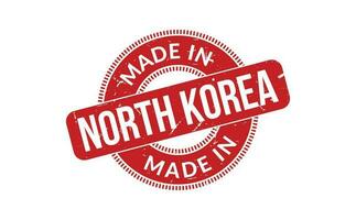 gemacht im Norden Korea Gummi Briefmarke vektor