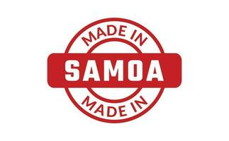 gemacht im Samoa Gummi Briefmarke vektor