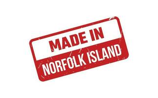 gemacht im Norfolk Insel Gummi Briefmarke vektor