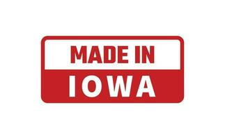 gemacht im Iowa Gummi Briefmarke vektor