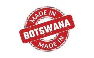 gemacht im Botswana Gummi Briefmarke vektor