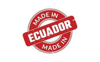 gemacht im Ecuador Gummi Briefmarke vektor