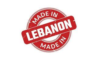 gemacht im Libanon Gummi Briefmarke vektor