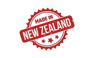 gemacht im Neu Neuseeland Gummi Briefmarke vektor