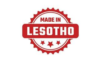 gemacht im Lesotho Gummi Briefmarke vektor
