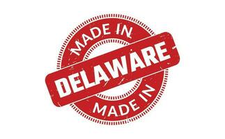 gemacht im Delaware Gummi Briefmarke vektor