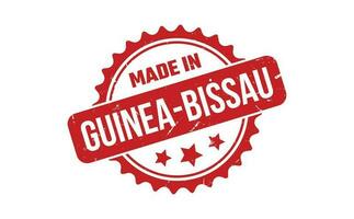 gemacht im Guinea bissau Gummi Briefmarke vektor
