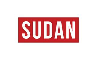 Sudan Gummi Briefmarke Siegel Vektor