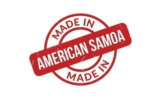 gemacht im amerikanisch Samoa Gummi Briefmarke vektor