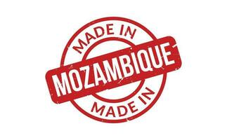 gemacht im Mozambique Gummi Briefmarke vektor