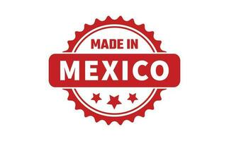 gemacht im Mexiko Gummi Briefmarke vektor