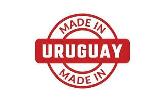 gemacht im Uruguay Gummi Briefmarke vektor