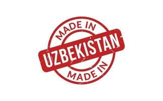 gemacht im Usbekistan Gummi Briefmarke vektor