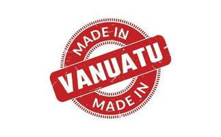gemacht im Vanuatu Gummi Briefmarke vektor