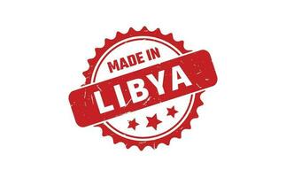 gemacht im Libyen Gummi Briefmarke vektor