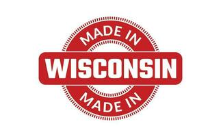 gemacht im Wisconsin Gummi Briefmarke vektor